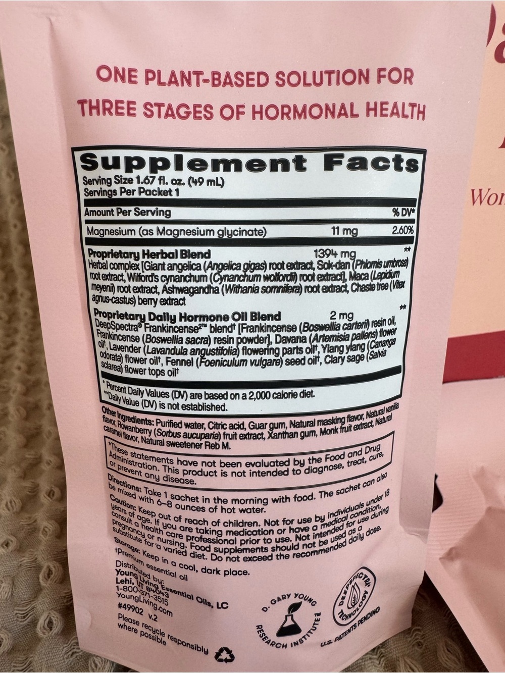 Young Living Daily Hormone Essentials 27 Individual Packs- Free Shipping - Picture 7 of 8
